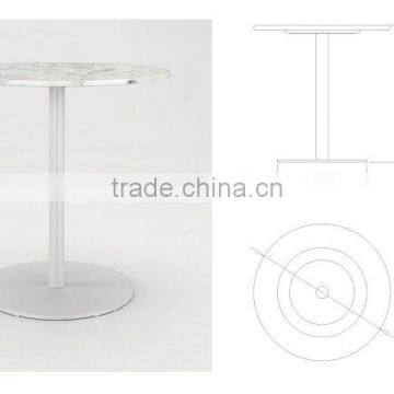 2015 New Design Marble Top Metal Base Round Coffee Table photo-2