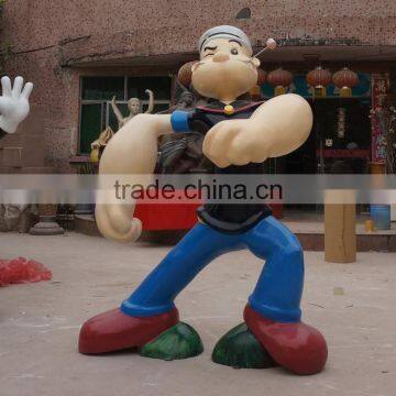 Customized made FRP strong man cartoon character