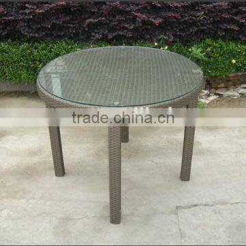 Outdoor rattan acrylic table