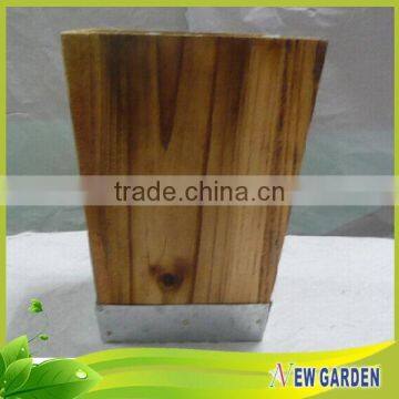 Different Shape Handicraft Wooden Large Decorative Floor Vases