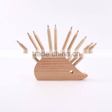 Novelty Wooden Hedgehog Pencil Holder