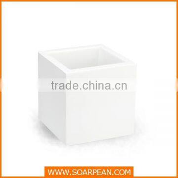 Home Decorative White Fiberglass Garden Flower Pot photo-4