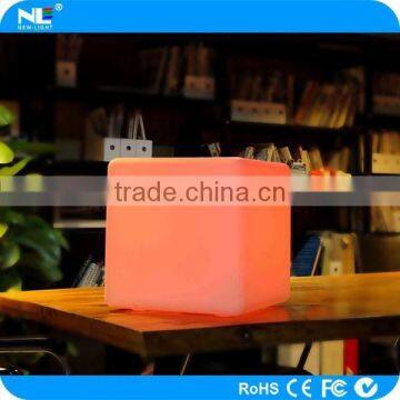 promotional illuminated outdoor LED color changing light cube furniture