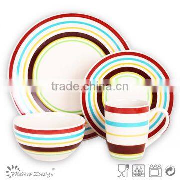 18pcs Handpainted Ceramic Dinnerware photo-5