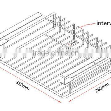 Kitchen Hardware Accessories Sliding Plastic Coating Wire Hanging Basket for Cabinet Storage photo-3