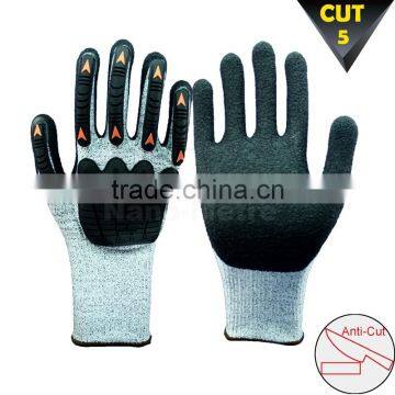 NMSAFETY Free sample mechanic impact TPR work gloves EN388 4543