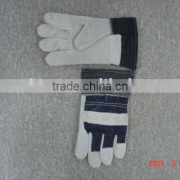 cow split leather glove