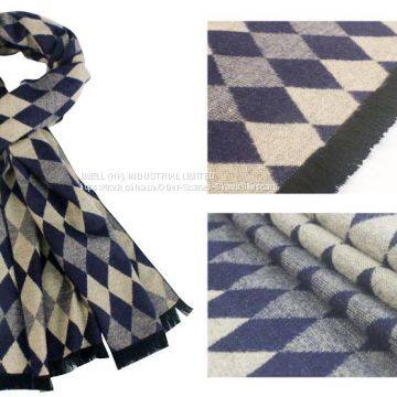 Super Soft Winter Striped Plaid Men Scarf Wrap Wholesale photo-5