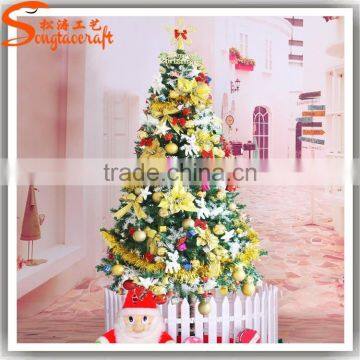 Christmas product Xmas tree needle pine tree fiber optic decorative plastic small fiber optic christmas tree