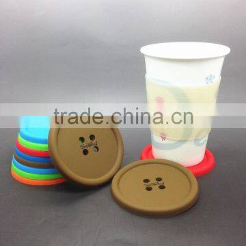 Hot Colored Customized Food Grade Silicone Table Beer Cup Coaster photo-4