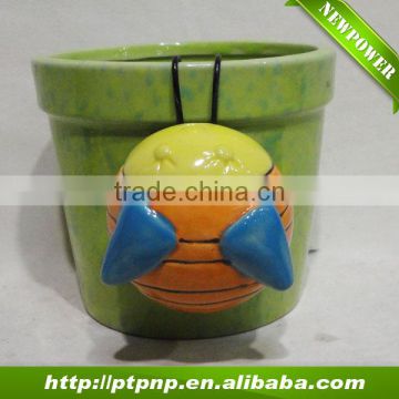 Cute Ladybird design ceramic flower pot