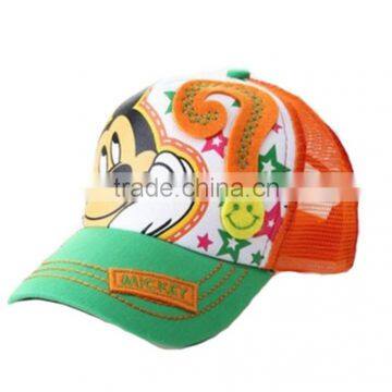 Children Mouse Cartoons Print Trucker Hat Kid Baseball Mesh Cap photo-2