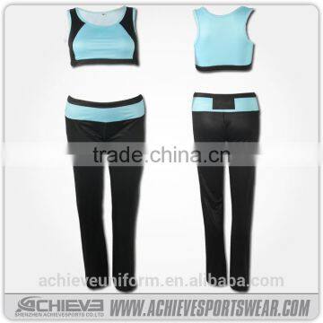 2017 wholesale fitness clothing, women gym wear, custom yoga pants