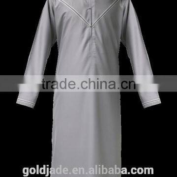 2016 Latest Islamic Clothing Men's Abaya Muslim Throbe photo-6
