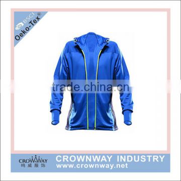 men training track jacket with tricot fabric