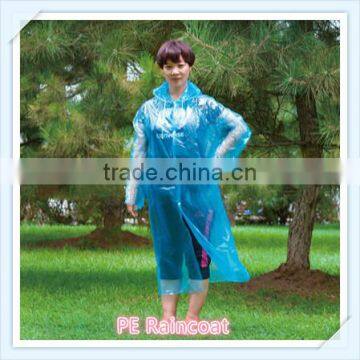 Cheap PE Disposable Multi Color Emergency Raincoat photo-3