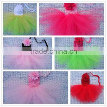 hot sale ballet tutus for sale/ crochet top tutus with flower/girls pettiskirt dress birthday party dress tutu wholesale