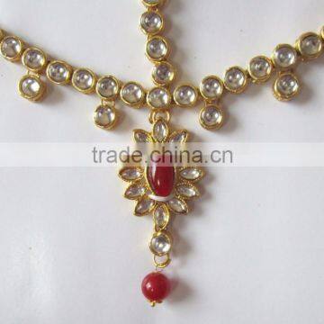 MATHAPATTI MAANG TIKA GOLD TONE KUNDAN photo-3