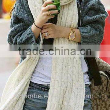 Acrylic Women's Knitted Scarf photo-5