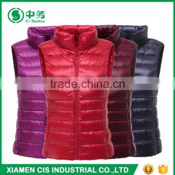 Latest Fashion Multi Color Keep Warm Women Winter Duck Down Vest for Sale