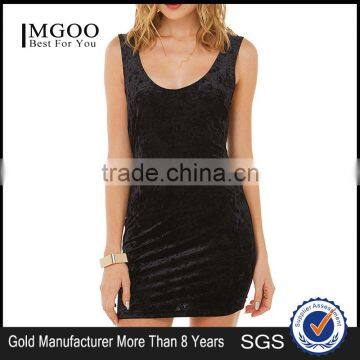 MGOO Latest Custom Made Fashion Women Satin Bobycon Dress Sheath Prom Dress Plus Size Backless Dress D605 photo-2