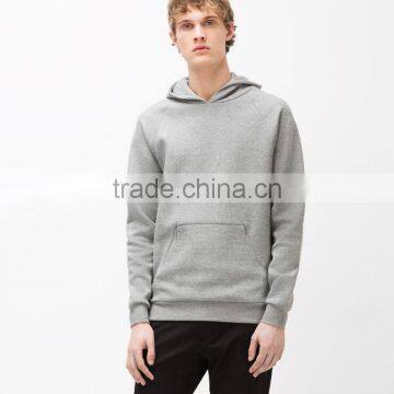 Casual all-match gray quality plain hoodies