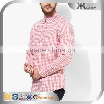 Pink Plaids Latest Shirts Pattern for Men Pictures New Model Shirts Men's Clothing photo-3