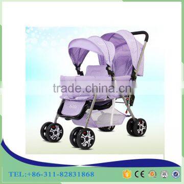 Hot Sale Twins Baby Stroller And Stainless Steel Twins Baby Buggy photo-3