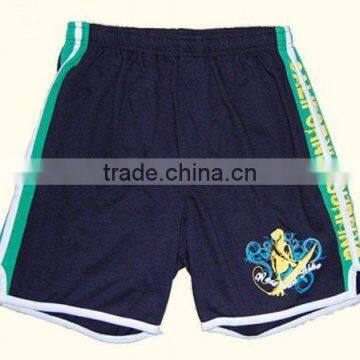 mens black sports shorts with pattern