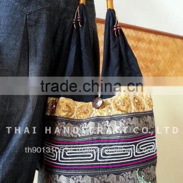 New Thai Silk Embroidered Handbag Tote Bag