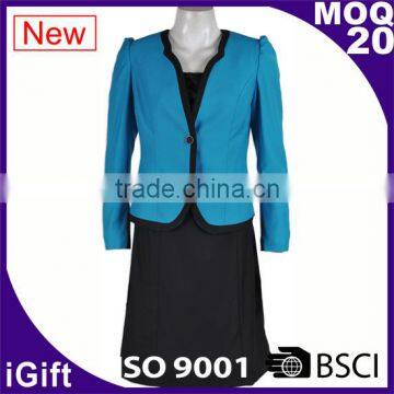 BSCI Italian style black new ladies designer skirt suits