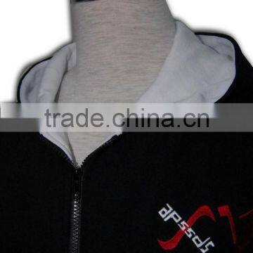 China Manufacture High Quality Tailored Made Pocket Side Zipper Hoodie photo-5