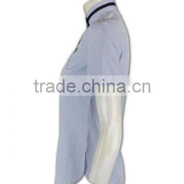 100% Cotton Design China Made Short Sleeve Ladies Formal Checks Shirts Designs photo-2