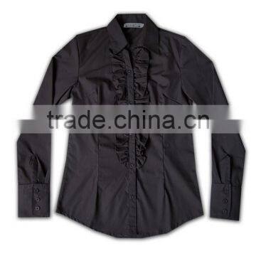 100% Cotton Design China Made Unique Design Dark Color Cafe Cotton Shirts photo-4
