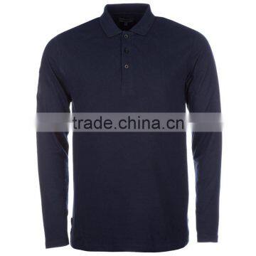 2017Fashion Long Sleeve 100%cotton Mens Polo Shirt,casual Shirts photo-2