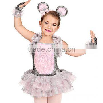 2016 best design - Adorable grey and light pink halter tutu dress