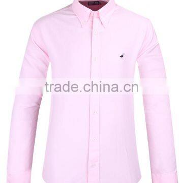 New Trend Oxford Men's Long Sleeve Solid Casual Shirt photo-2