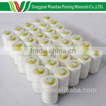Elastic,strength cotton spun thread for threading machine