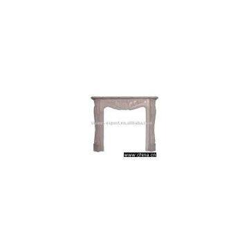 Stone fireplace