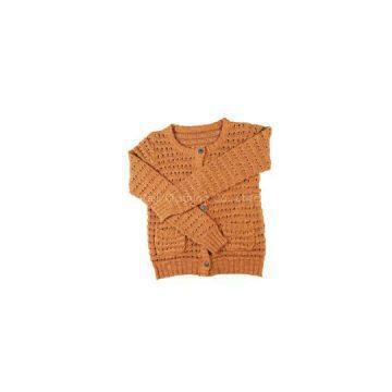 2016 spring crochet cardigan roundneck jacquard sweater