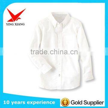 Gold supplier- 100%r cotton fabric used for School uniform- Boy style- Long sleeve