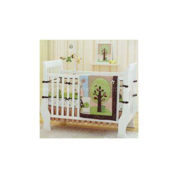 100% Cotton 4-pc Baby Crib Bedding Sets With Animal Zoo Cartoon Designs