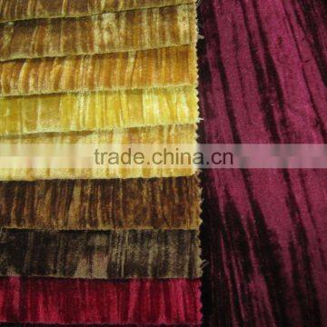 Stripe Velvet fabric 100% Polyester/Curtain Fabric