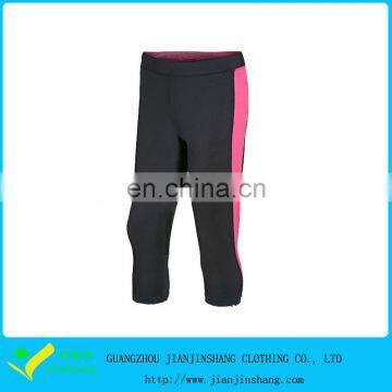 High Performance Polyester Color Combination Womens Yoga Capri Shorts