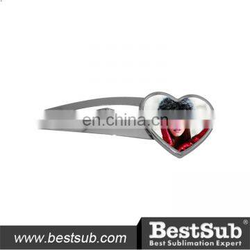 Sublimation Fancy Heart Shaped Cheap Christmas kids Hair Accessories