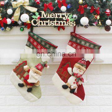 Festive & Party Supplies Red Santa Claus Snowman Christmas Stocking