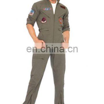 Popular fashion unisex mens adult top gun costume halloween fancy dress costuems AGM003