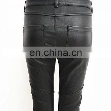 Wholesale Stretch Leather Leggings Stretch Pants Genuine Leather Pants for Women photo-5