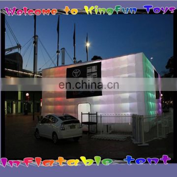 2014 LED inflatable cube tent