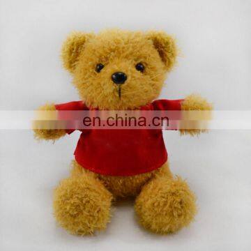 Custom Made Cute Plush Toy Teddy Bear With Shirt